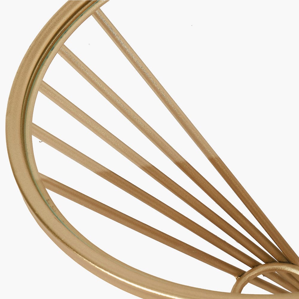 Liberty Glass and Gold Metal Small Table.