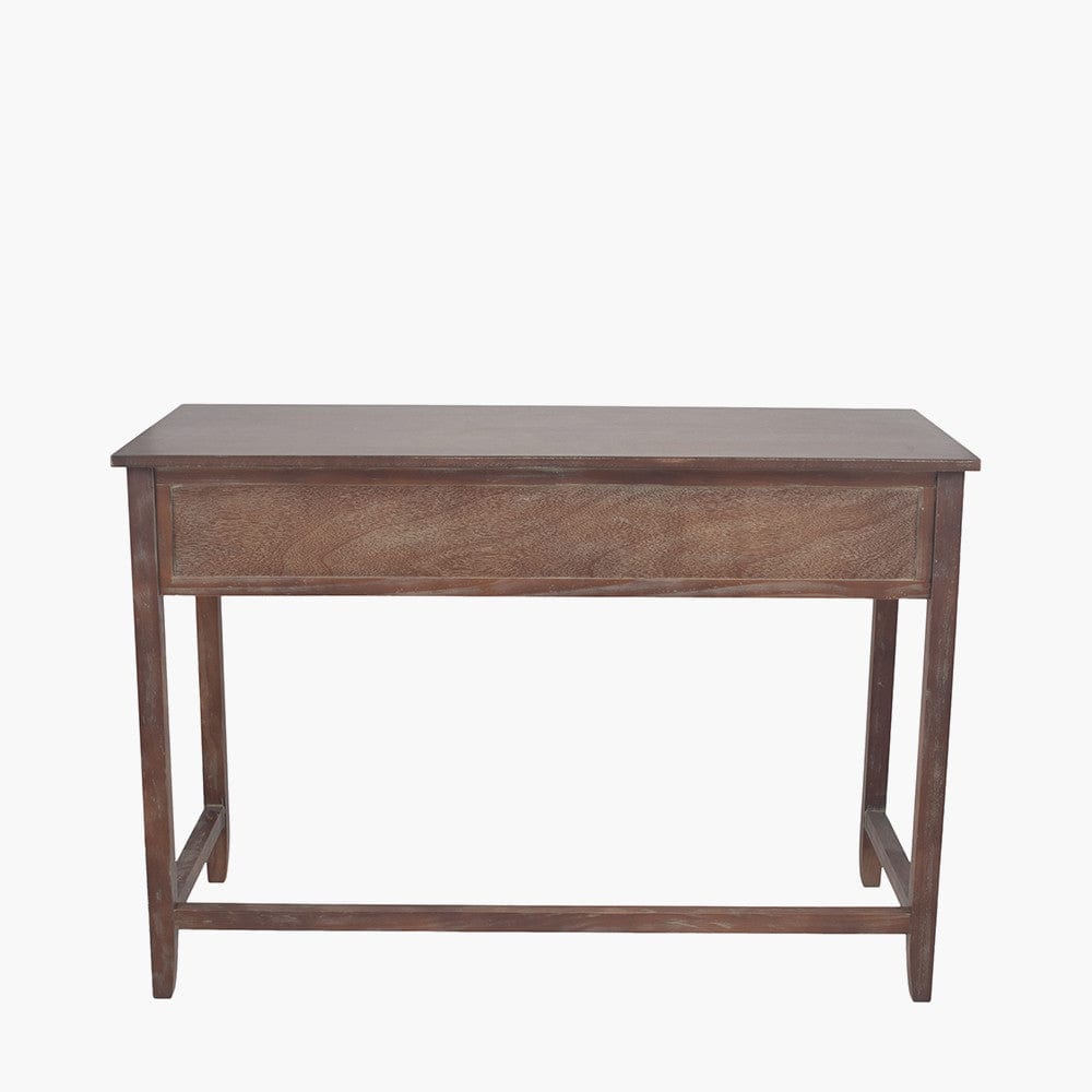 Loft Pine Wood Multicoloured 3 Drawer Desk K/D.