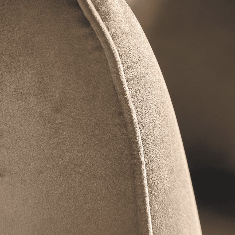 Lucca Biscuit Velvet and Metal Armchair.