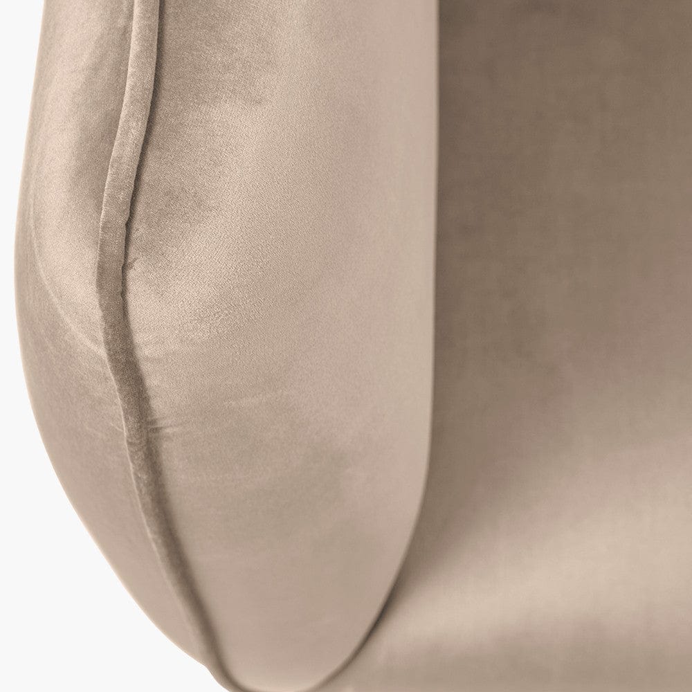 Lucca Biscuit Velvet and Metal Armchair.