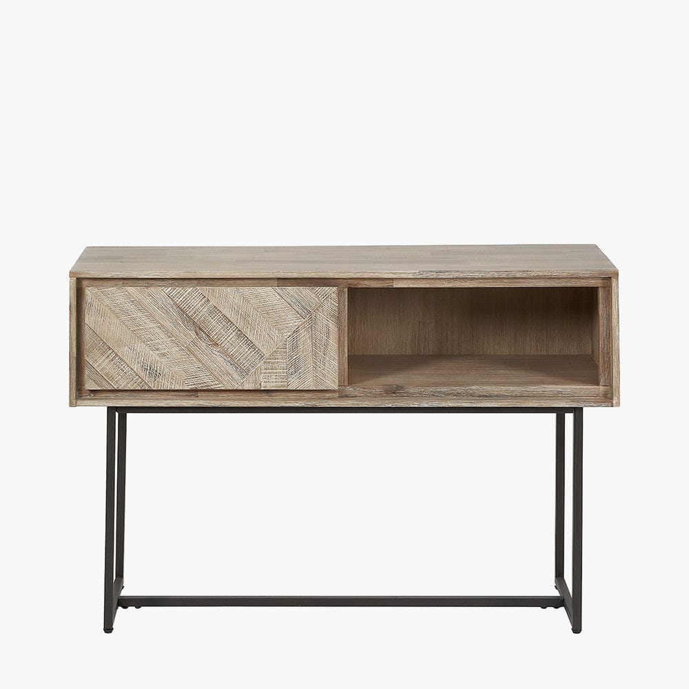 Marca Acacia Wood 1 Drawer Console Table.