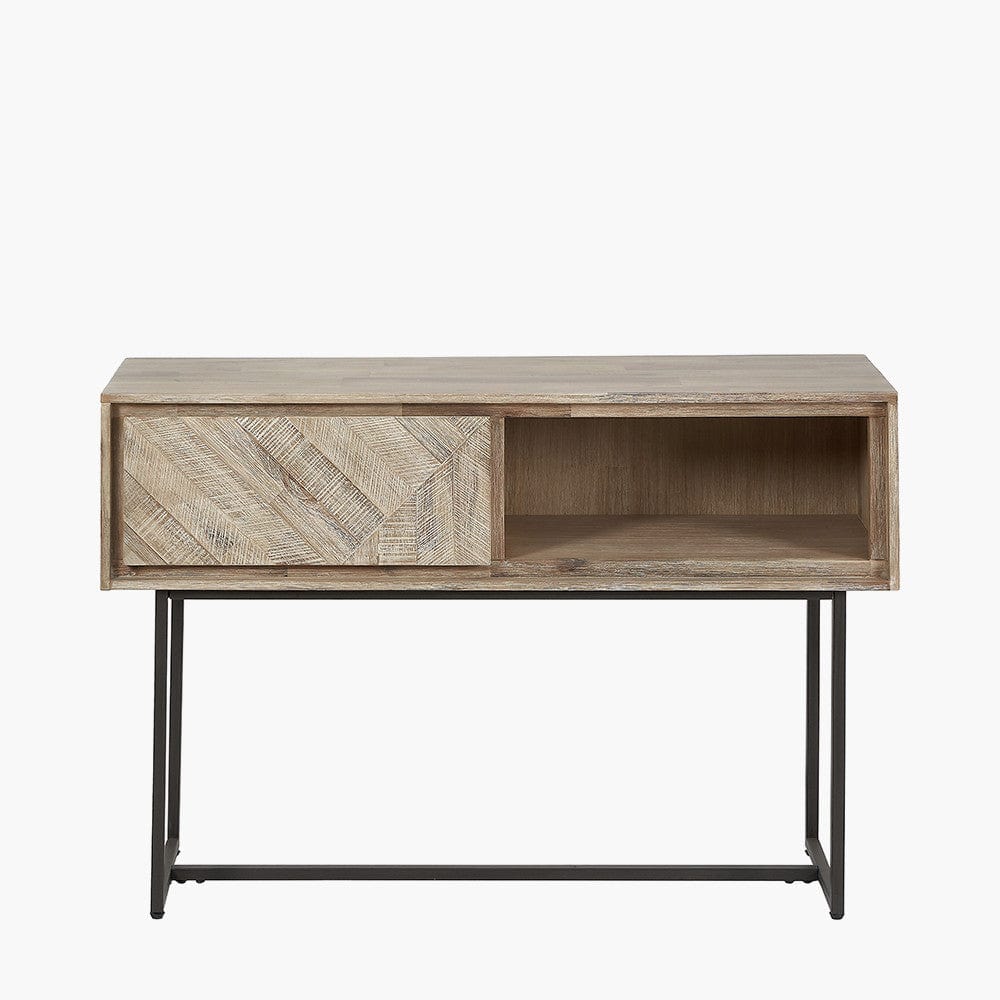 Pacific Lifestyle Living Marca Acacia Wood 1 Drawer Console Table House of Isabella UK