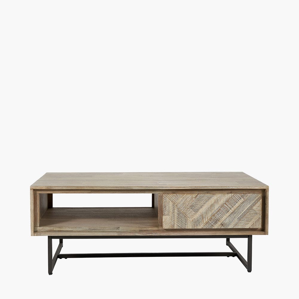 Marca Acacia Wood 2 Drawer Coffee Table.