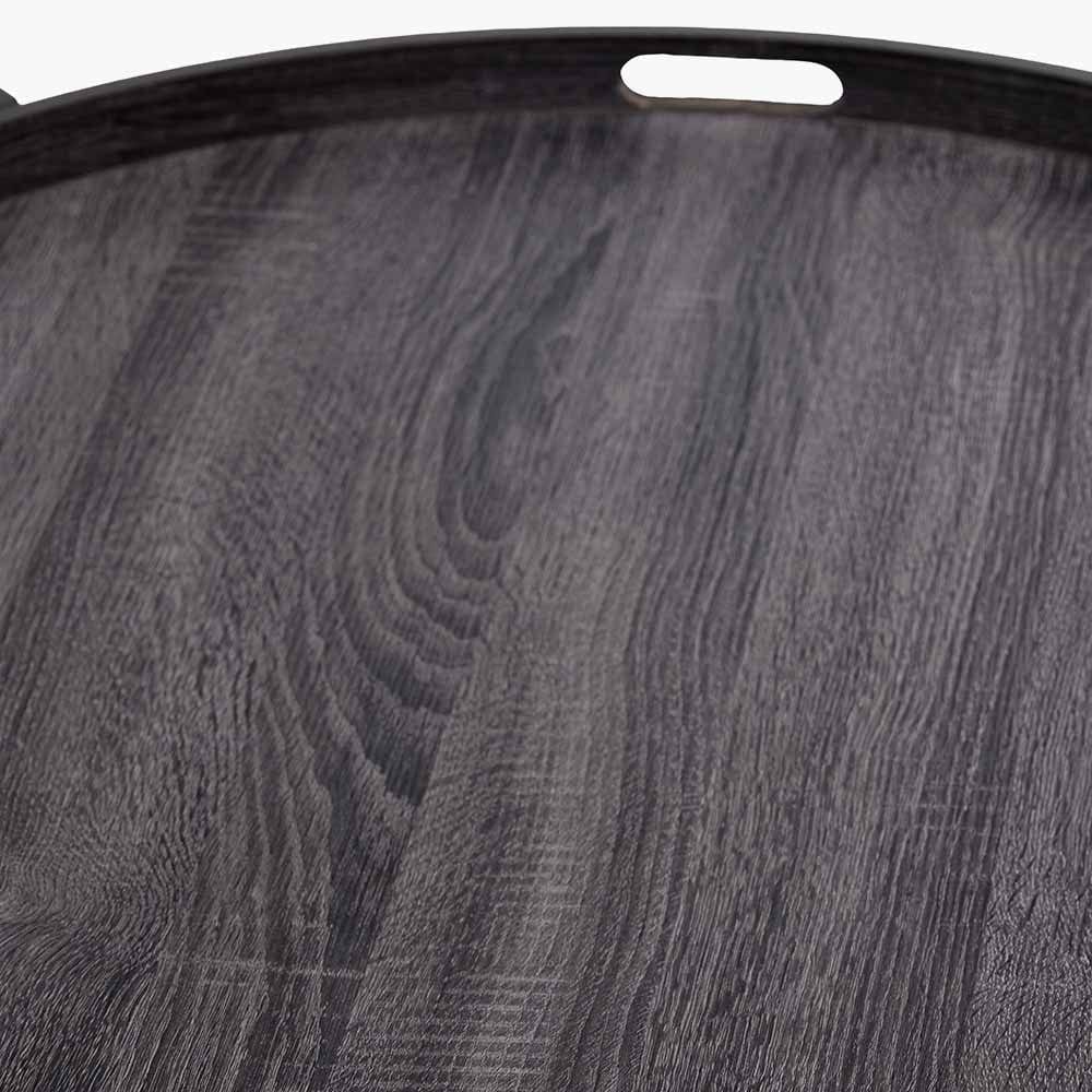 Marmara Dark Grey Oak Veneer Coffee Table.