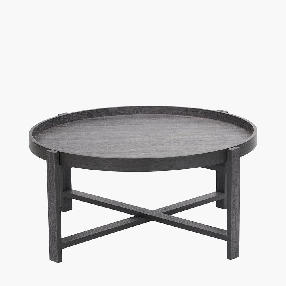Marmara Dark Grey Oak Veneer Coffee Table.