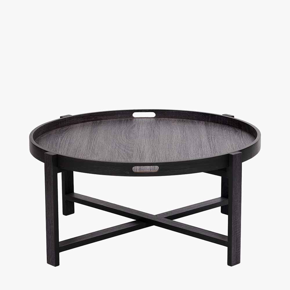Marmara Dark Grey Oak Veneer Coffee Table.