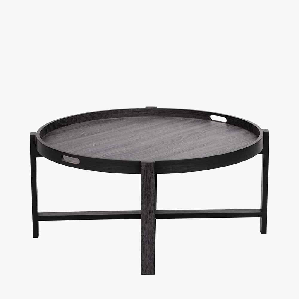 Marmara Dark Grey Oak Veneer Coffee Table.