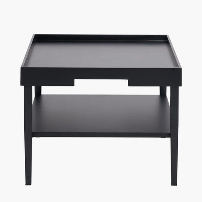 Pacific Lifestyle Living Marnie Black Wood Veneer Coffee Table House of Isabella UK