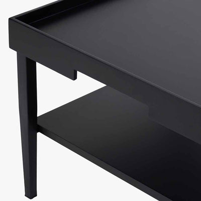 Pacific Lifestyle Living Marnie Black Wood Veneer Coffee Table House of Isabella UK