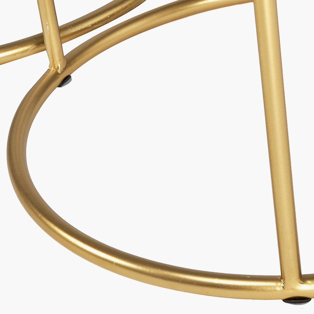 Milly S/2 Black Marble and Gold Metal Side Tables.