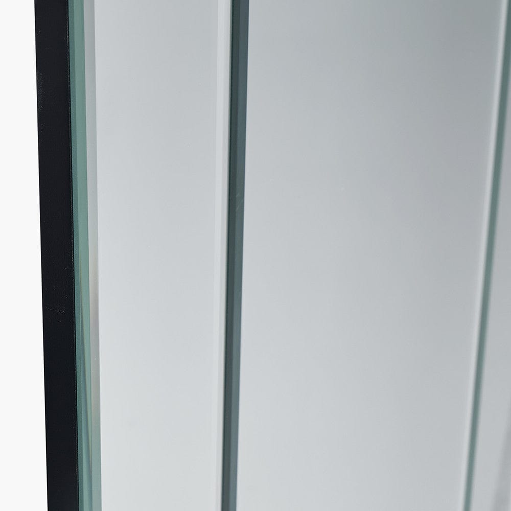 Mirrored Glass Rectangular Floor Mirror.