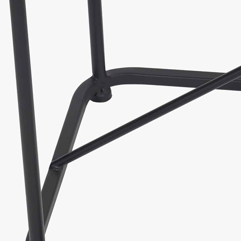 Roxy Glass and Black Metal Console Table.