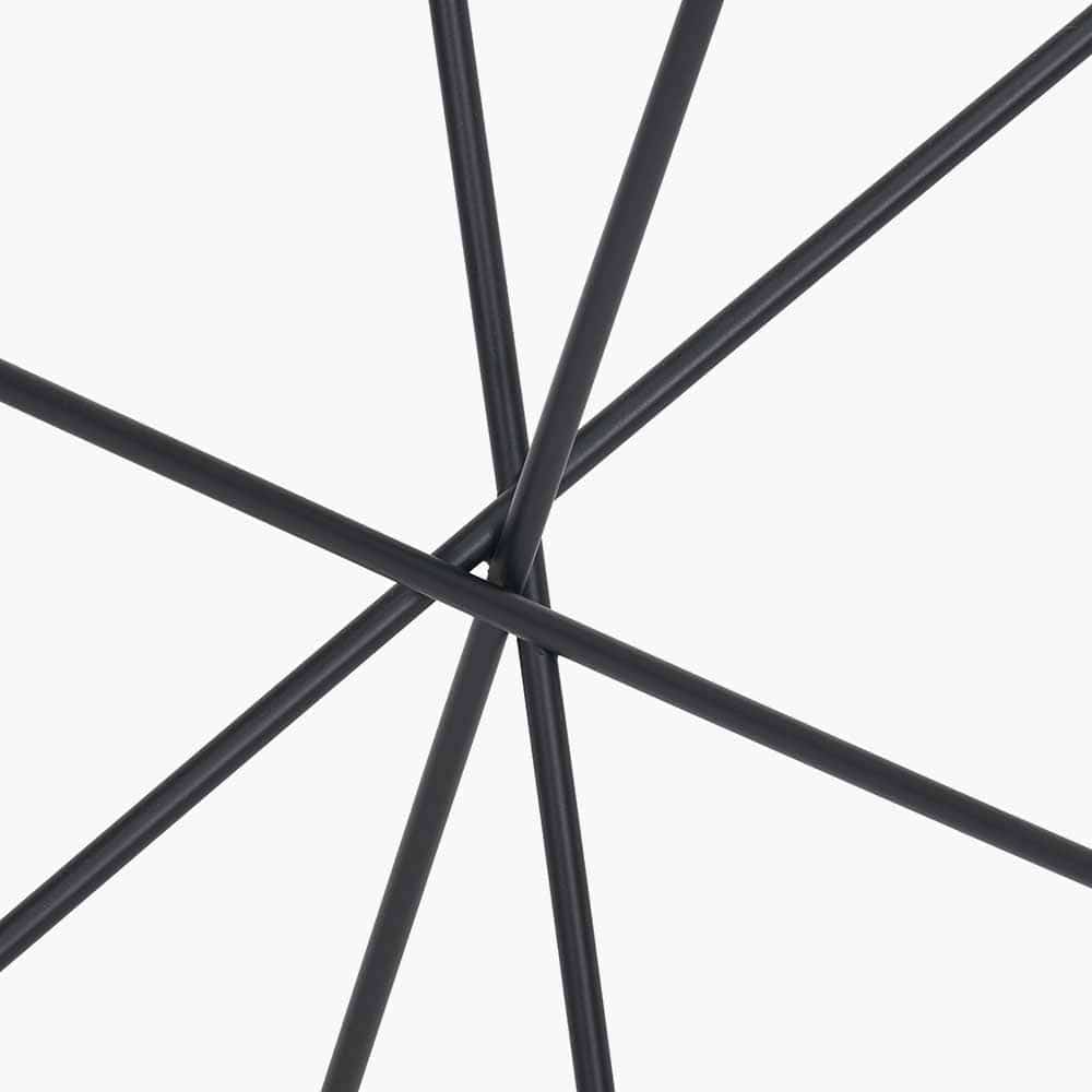 Roxy Glass and Black Metal Console Table.