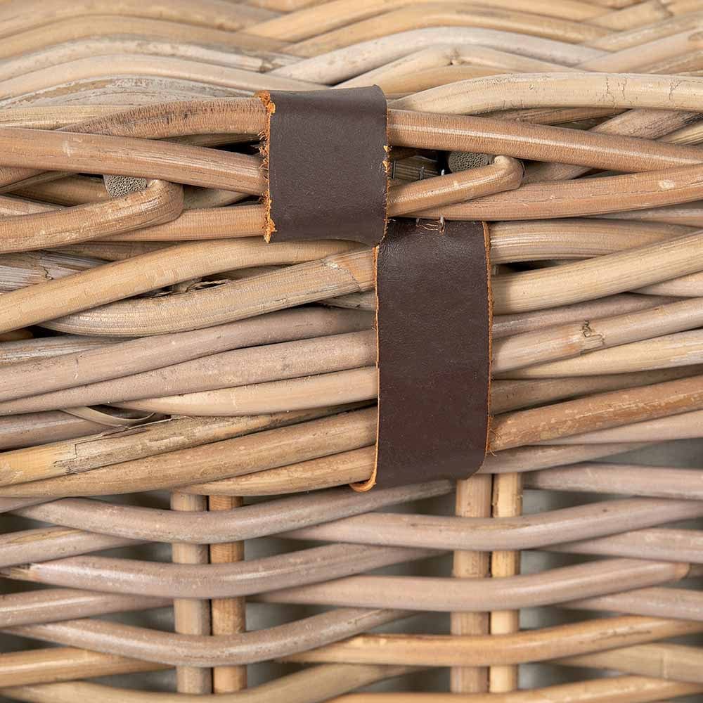 S/2 Grey Kubu Rectangular Linen Baskets.