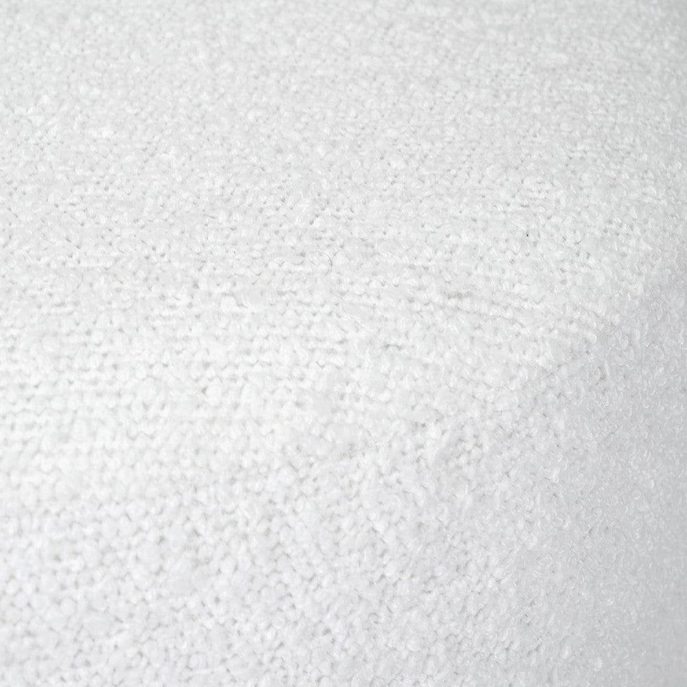 Sassari Bouclé Fabric Cylinder Pouffe.