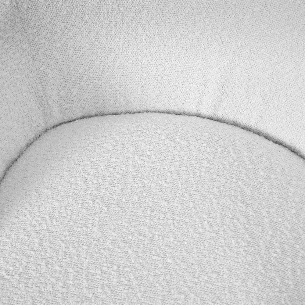 Siena Bouclé Fabric and Black Metal Tub.