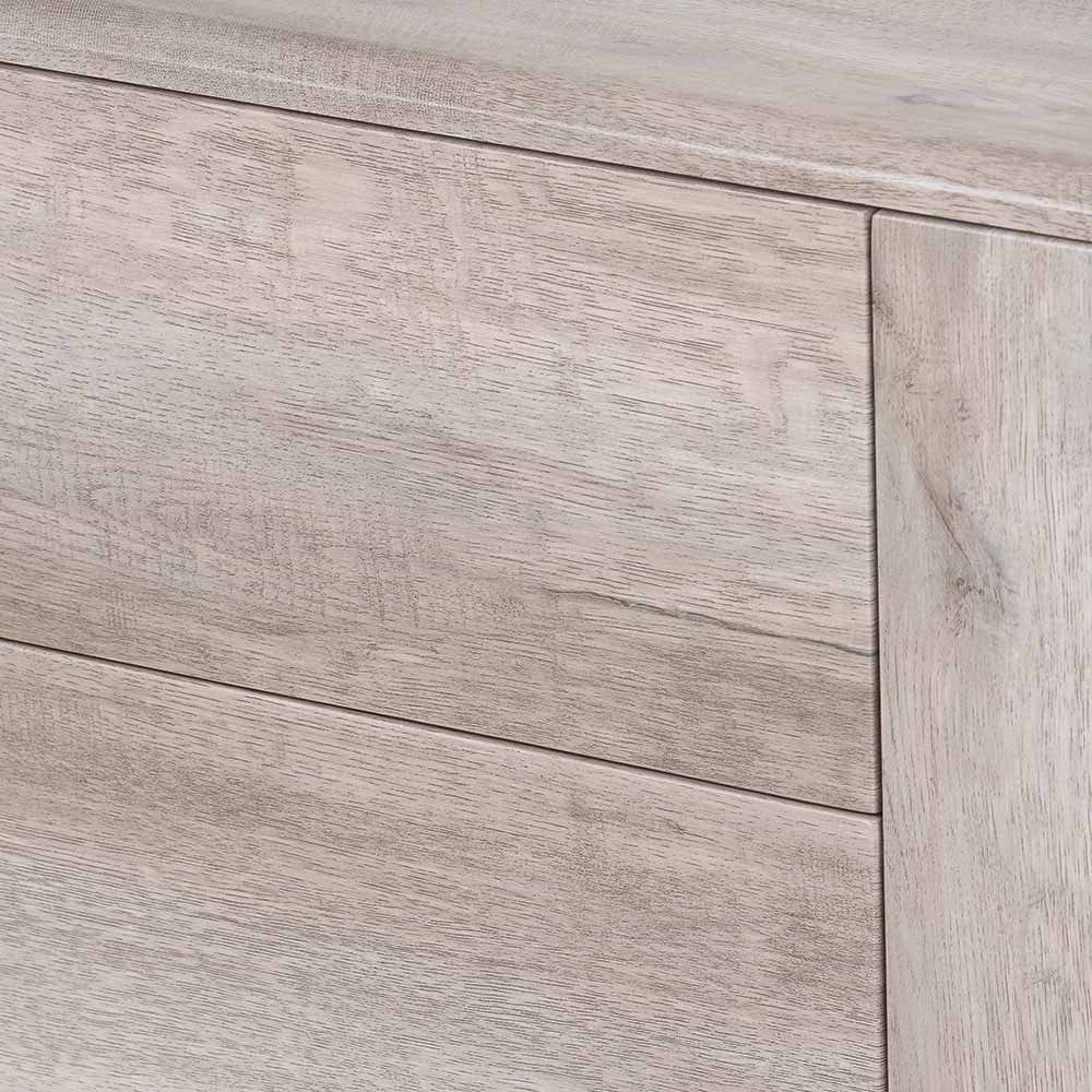 Pacific Lifestyle Living Ukiah Grey Oak Veneer and Black Metal Sideboard House of Isabella UK