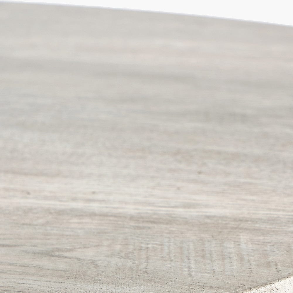 Ukiah Grey Oak Veneer & Black Metal Coffee Table.