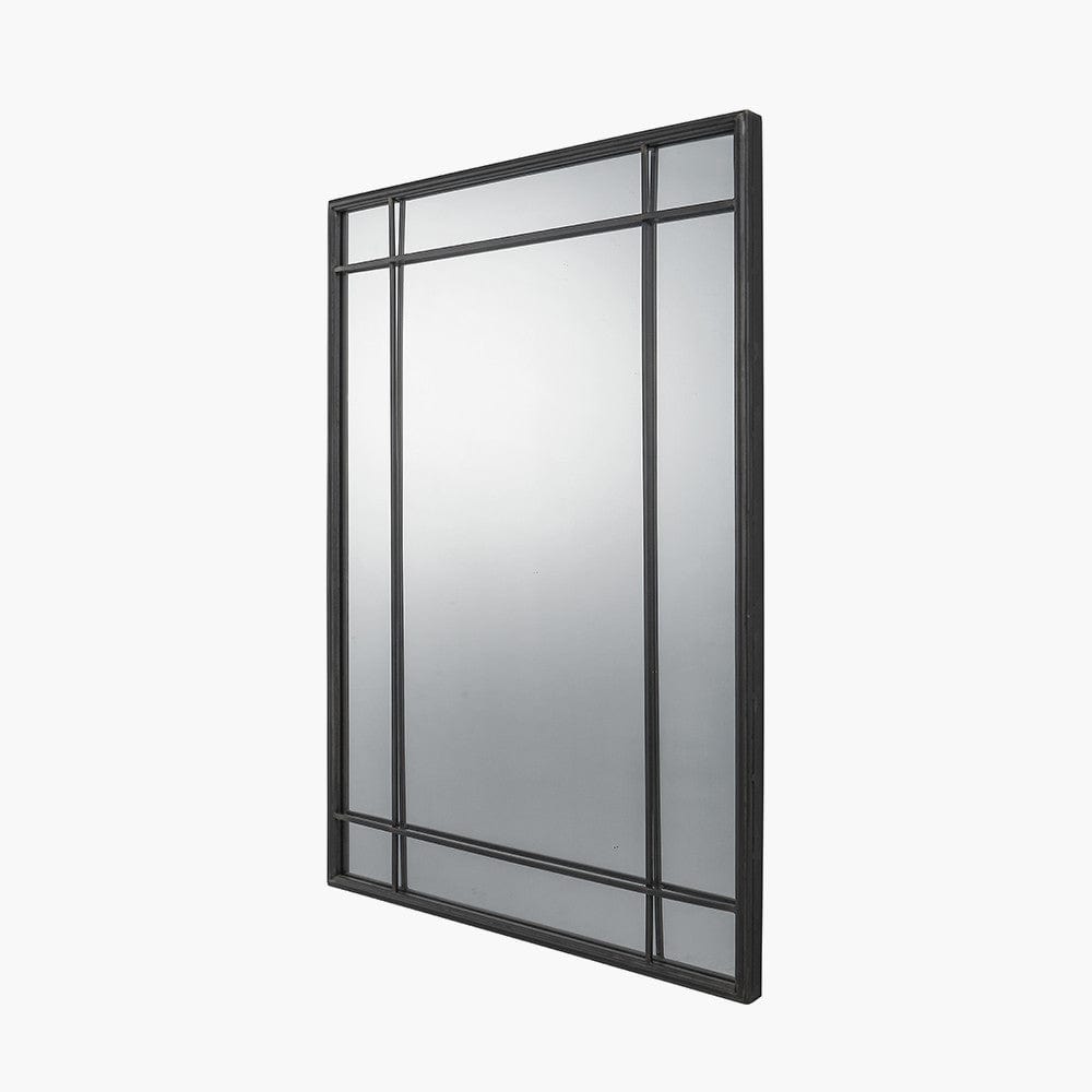 Antique Bronze Metal Rectangular Wall Mirror.