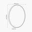 Pacific Lifestyle Mirrors Brushed Gold Metal Slim Frame Round Wall Mirror Small House of Isabella UK