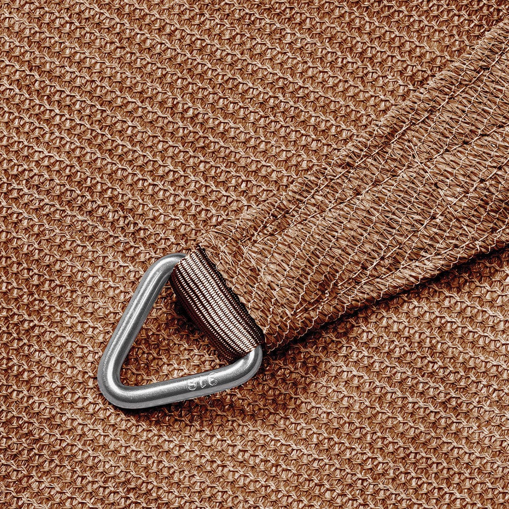 4m 90 Degree Triangle Shade Sail Sand.