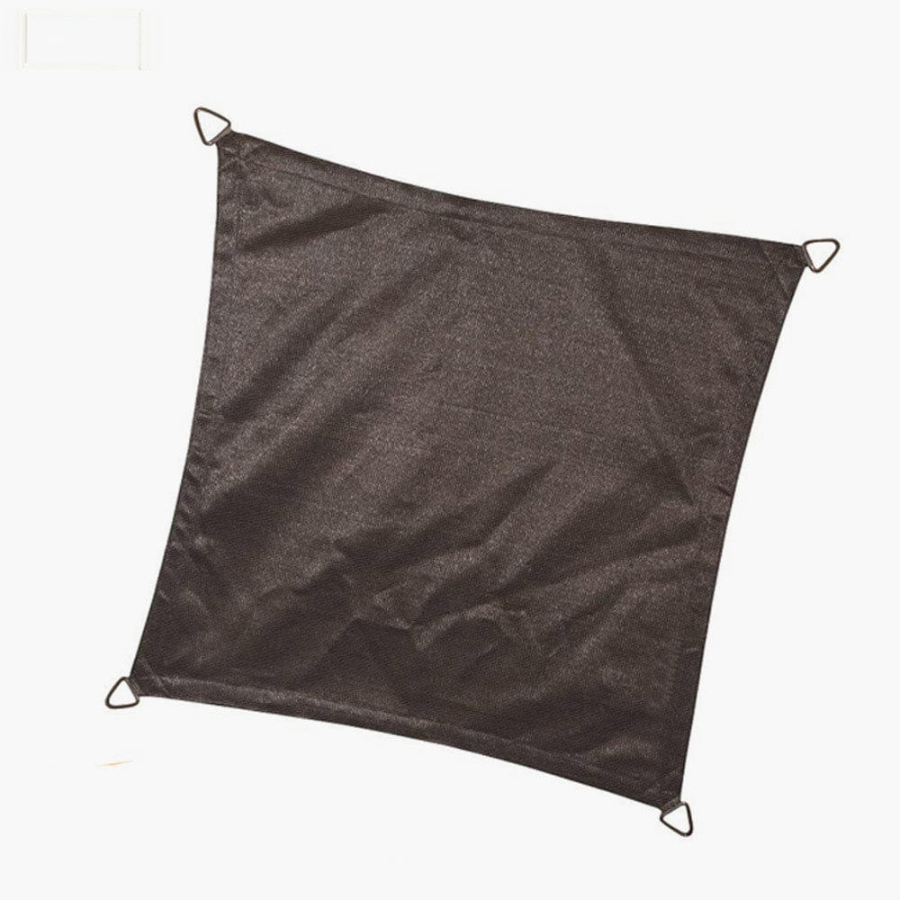 5m Square Waterproof Shade Sail Grey.