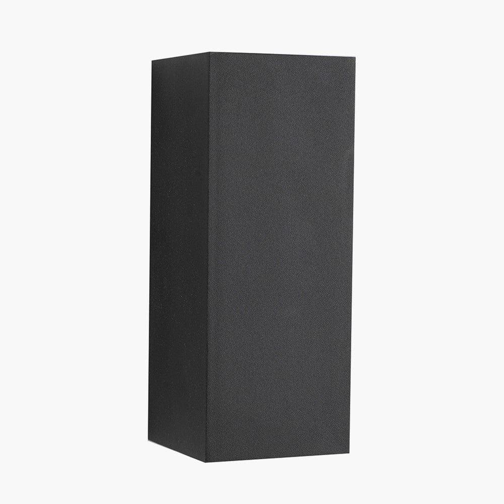 Acer Dark Grey Metal Square Outdoor Dual Wall Light.