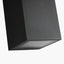 Acer Dark Grey Metal Square Outdoor Dual Wall Light.