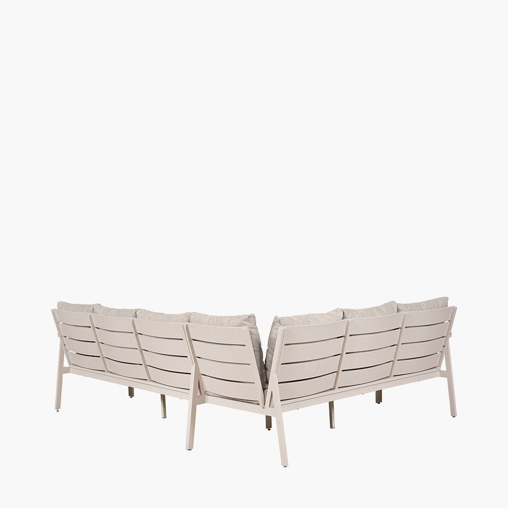 Aruba Outdoor Corner Seating Set with Adjustable Table.