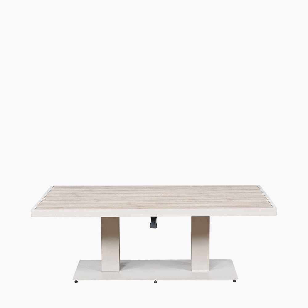 Aruba Outdoor Corner Seating Set with Adjustable Table.