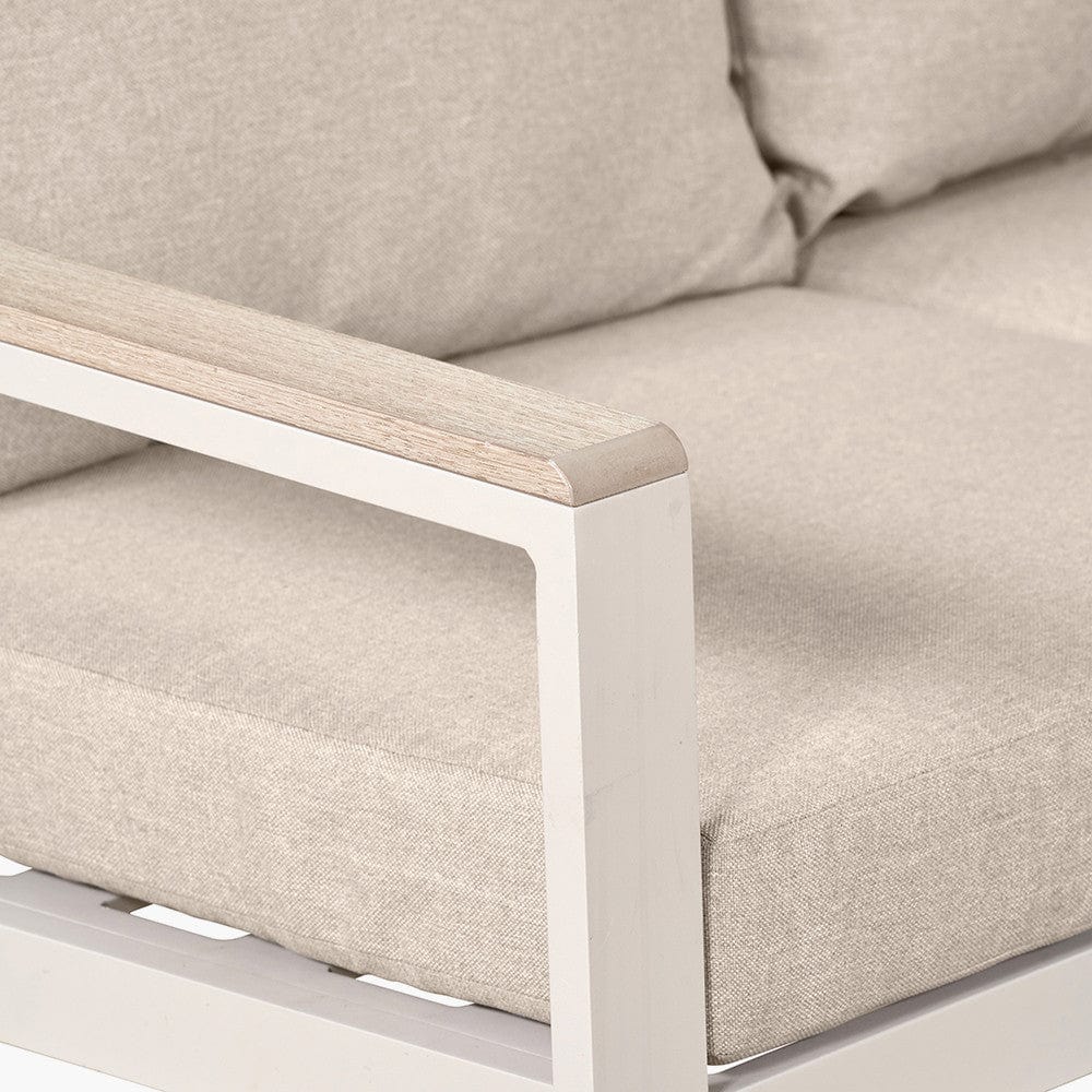 Aruba Outdoor Corner Seating Set with Adjustable Table.