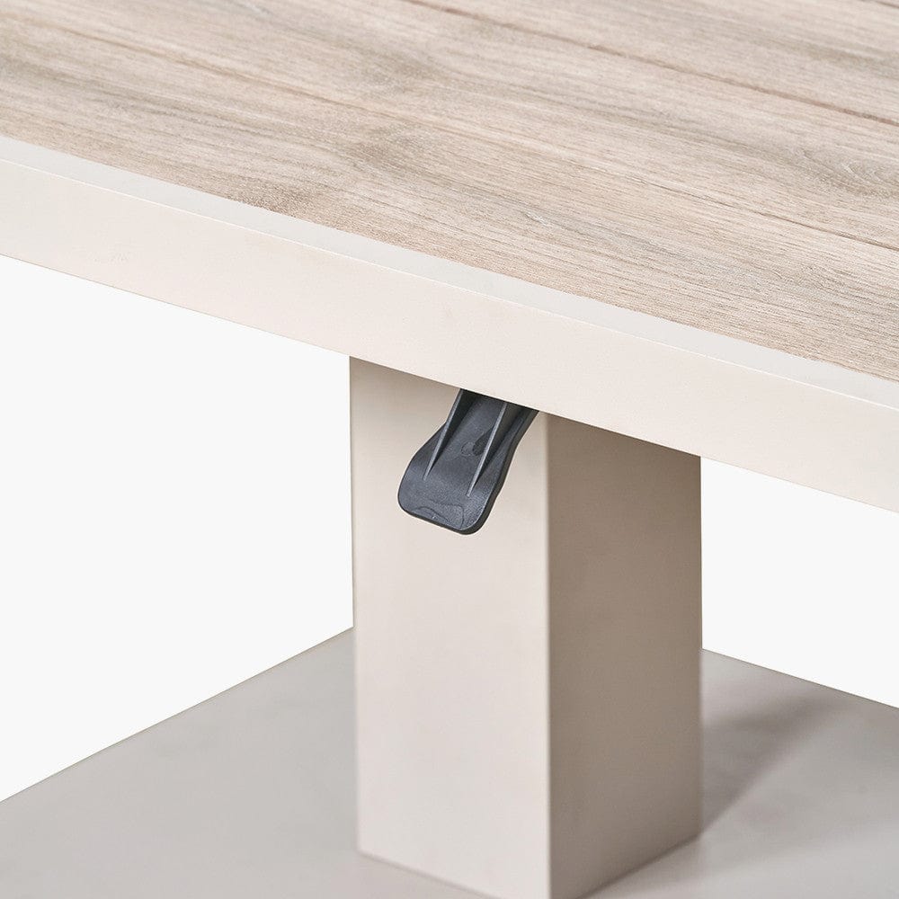 Aruba Outdoor Corner Seating Set with Adjustable Table.