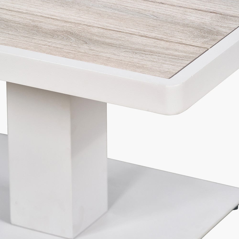 Aruba Outdoor Corner Seating Set with Adjustable Table.