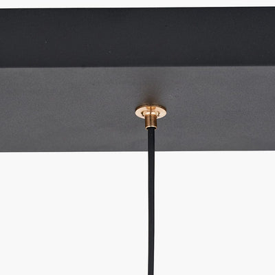 Pacific Lifestyle Outdoors Astarion Matt Black and Gold 3 Drop LED Pendant House of Isabella UK