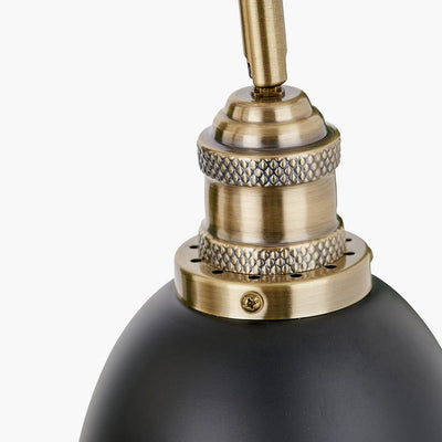 Pacific Lifestyle Outdoors Augusto Black and Gold Task Bar Pendant House of Isabella UK