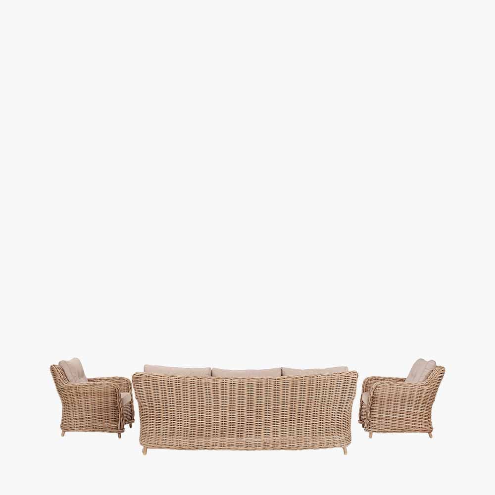 Pacific Lifestyle Outdoors Barakaldo Natural Antique Lounge Set House of Isabella UK