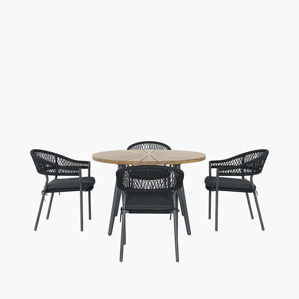 Bazel Outdoor 4 Seater Dining Set.