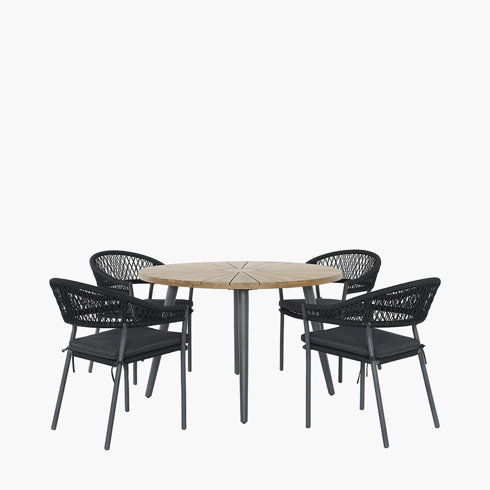 Bazel Outdoor 4 Seater Dining Set.