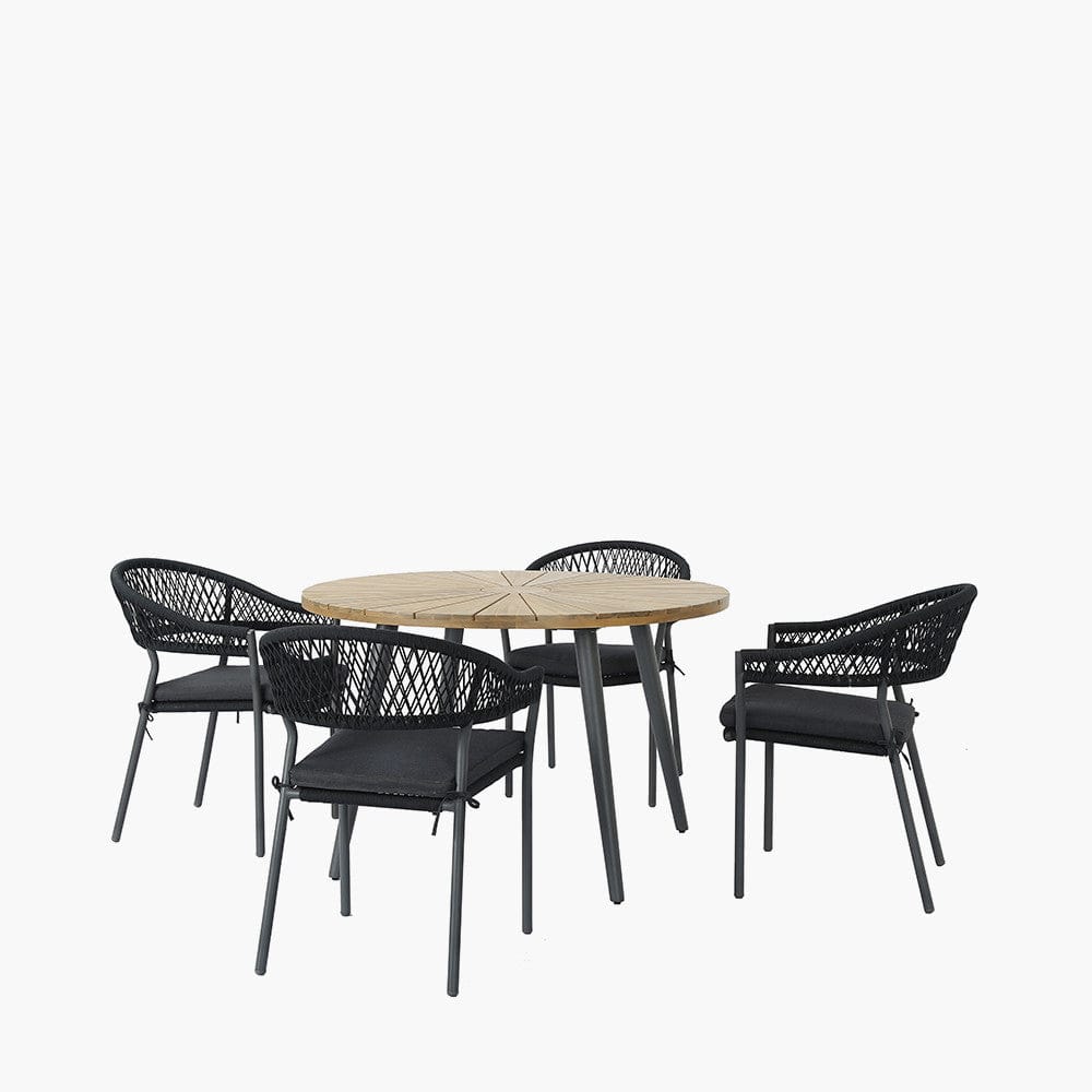 Bazel Outdoor 4 Seater Dining Set.