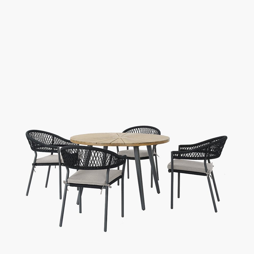 Bazel Outdoor 4 Seater Dining Set.