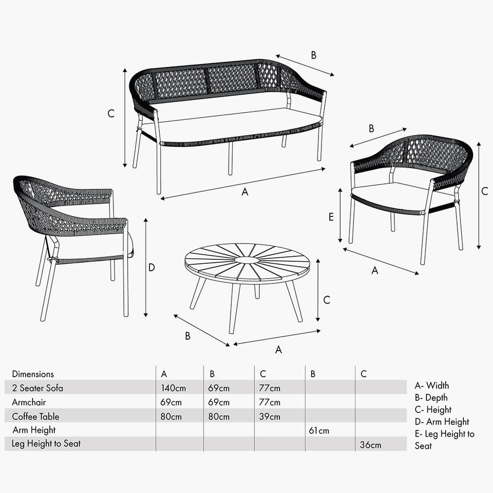 Bazel Outdoor Seating Set.