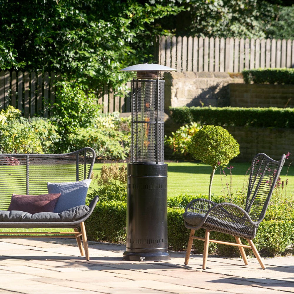 Pacific Lifestyle Outdoors Black Cylinder Patio Heater House of Isabella UK