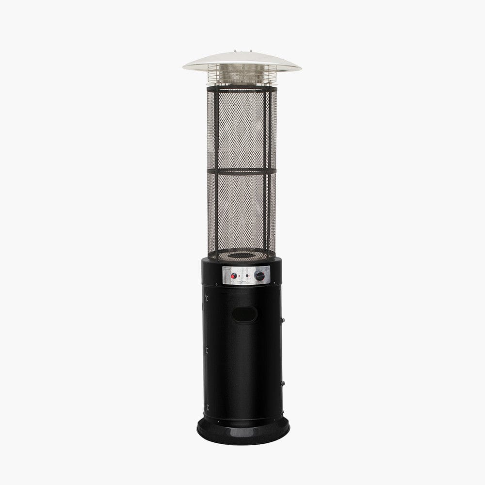 Black Cylinder Patio Heater.