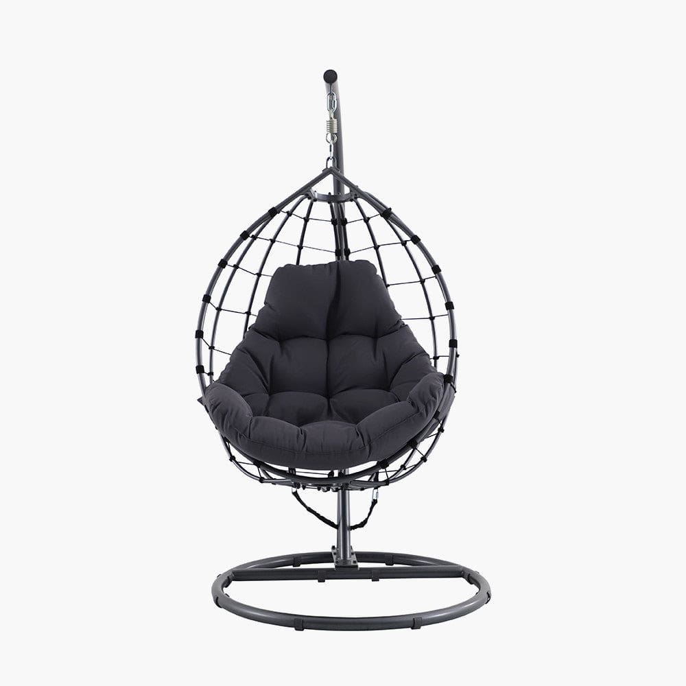 Blake Anthracite Outdoor Hanging Chair.