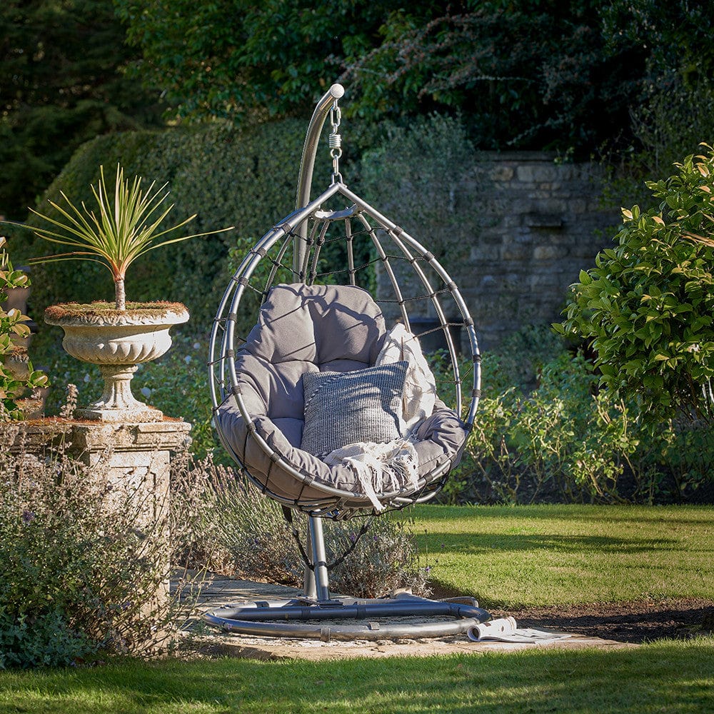 Blake Anthracite Outdoor Hanging Chair.