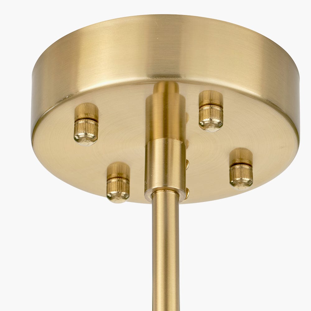 Brielle Clear Glass and Antique Brass 12 Light Pendant.