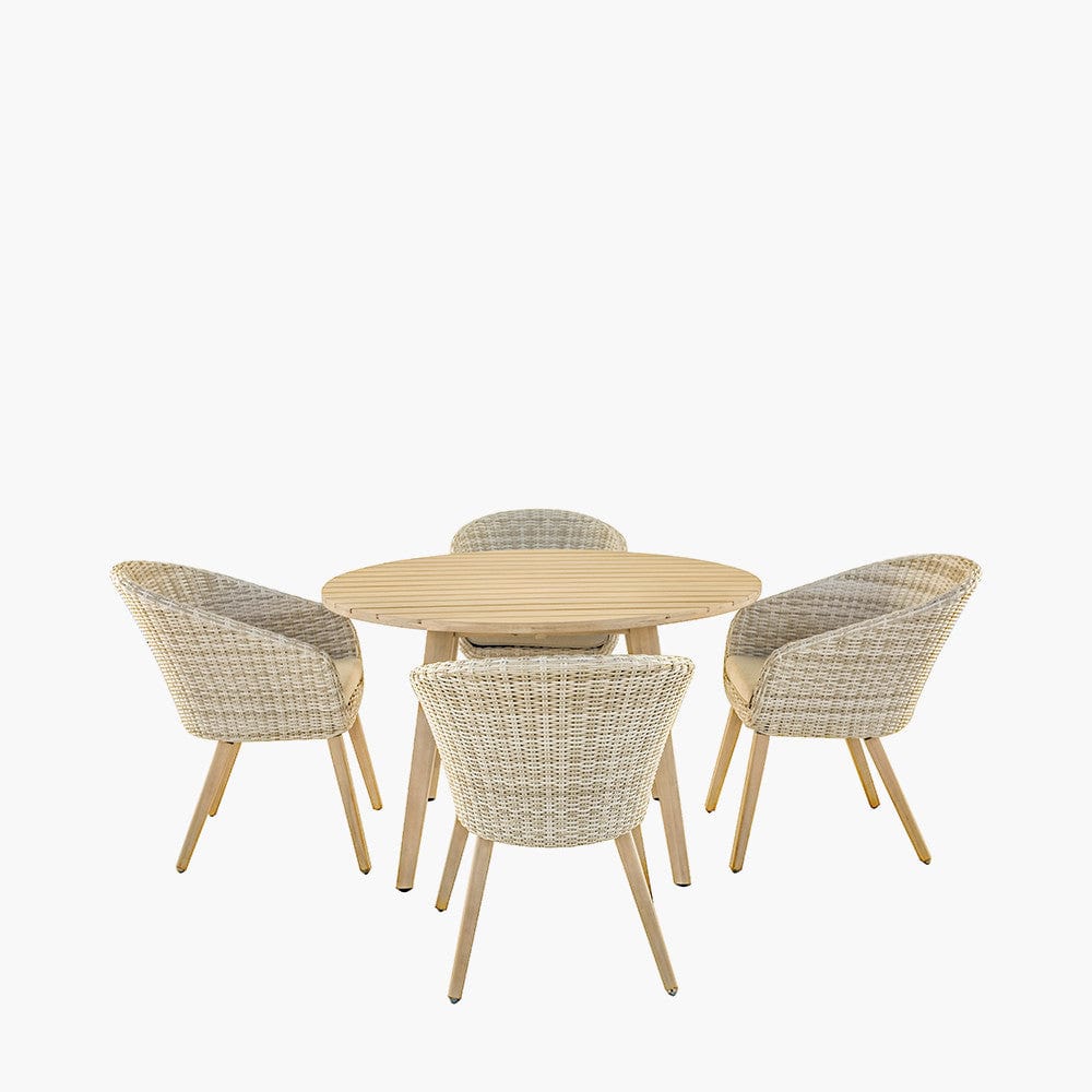 Cabon Outdoor 4 Seater Dining Set.