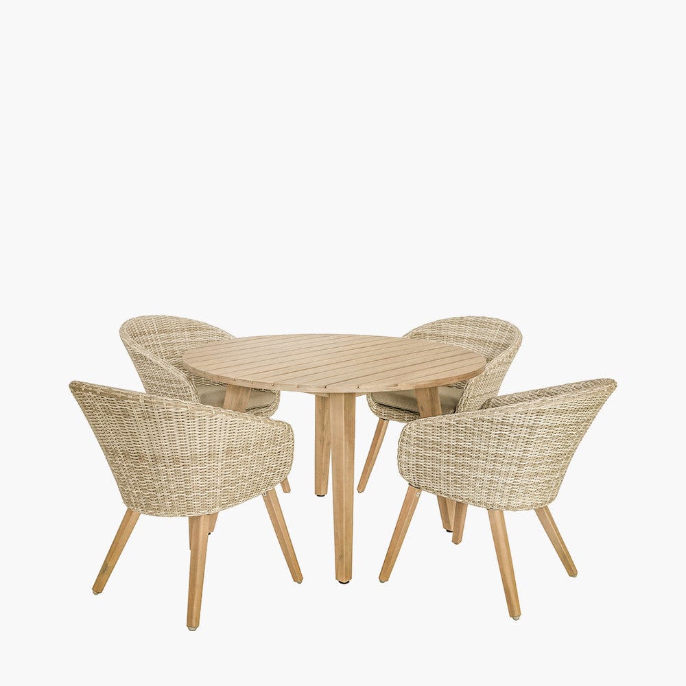 Cabon Outdoor 4 Seater Dining Set.