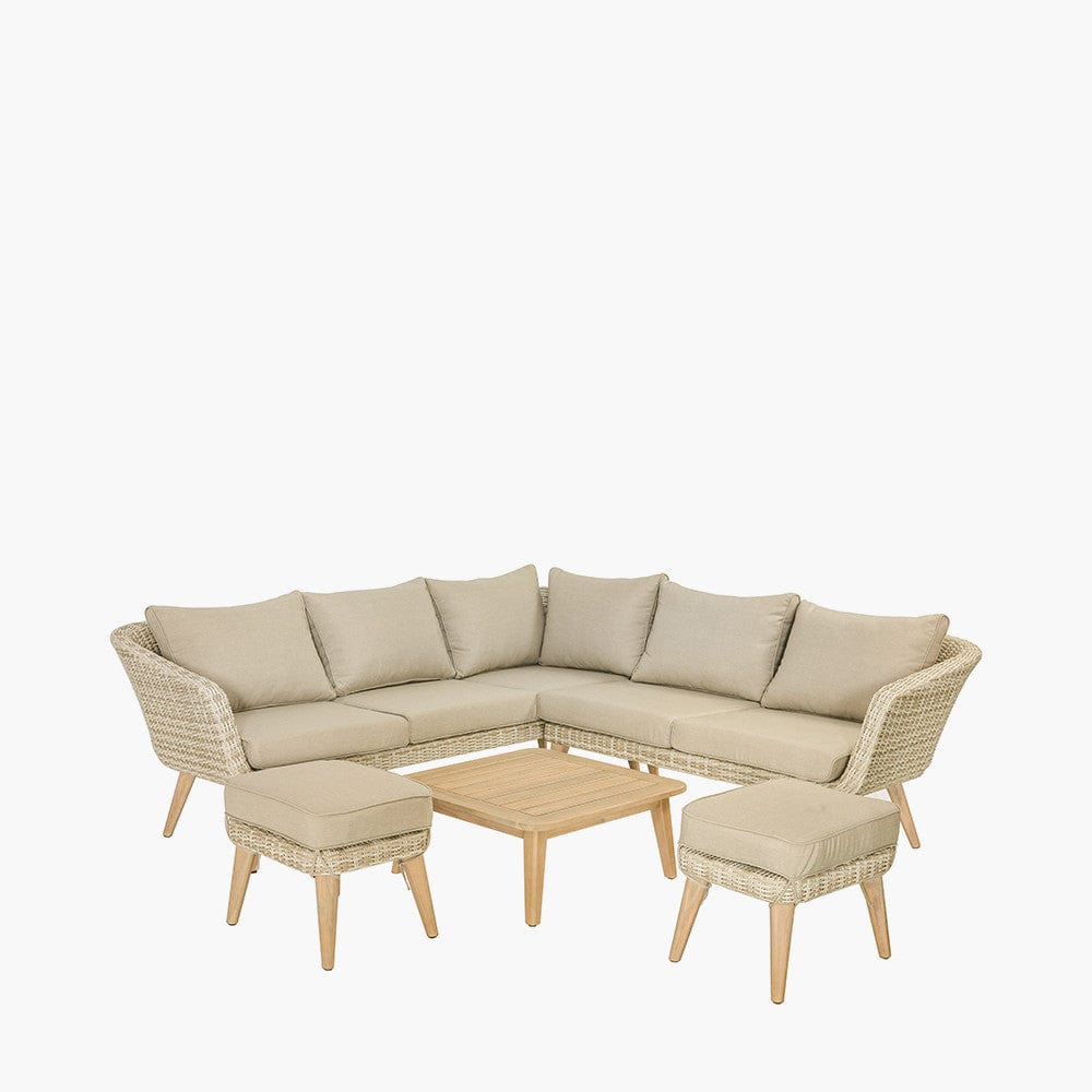 Pacific Lifestyle Outdoors Cabon Outdoor Corner Seating Set House of Isabella UK