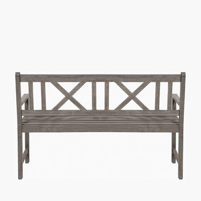 Pacific Lifestyle Outdoors Cambridge Antique Grey 3 Seater Acacia Wood Bench House of Isabella UK